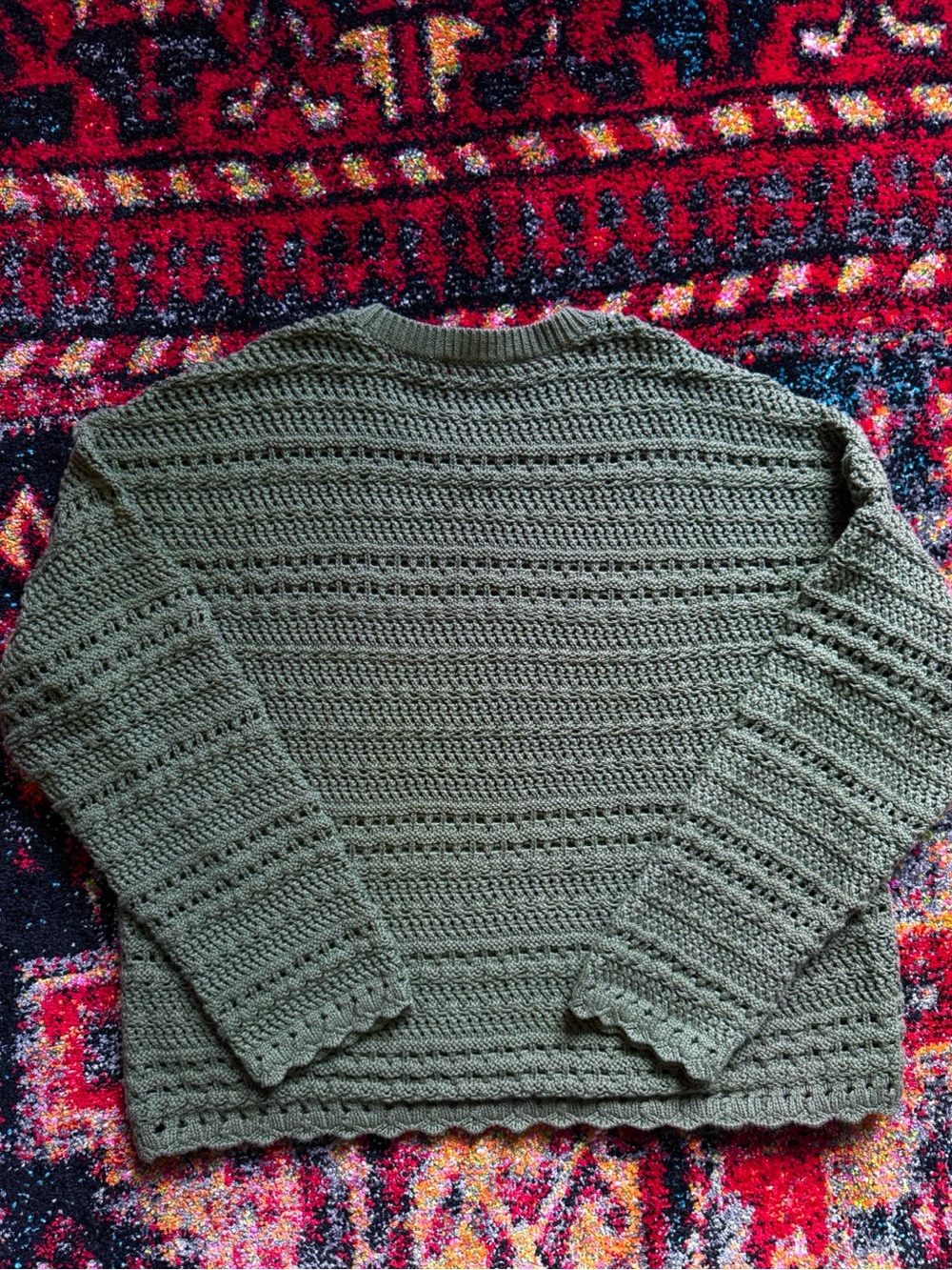 Abercrombie 100% Cotton Stitch Sweater - Picture 7 of 7